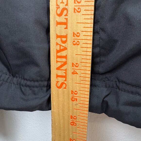 Vintage Champion Black Red Reversible Hooded Jacket Fleece Lining Zip-Up Large - Picture 9 of 9